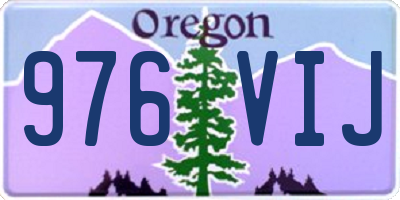OR license plate 976VIJ