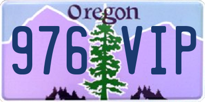 OR license plate 976VIP