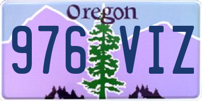 OR license plate 976VIZ