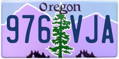OR license plate 976VJA