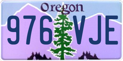 OR license plate 976VJE