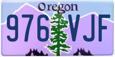 OR license plate 976VJF
