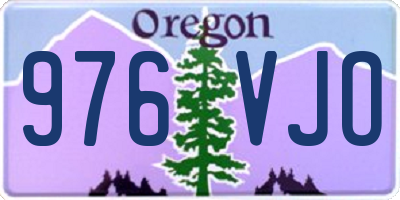OR license plate 976VJO