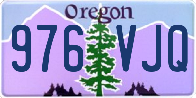 OR license plate 976VJQ