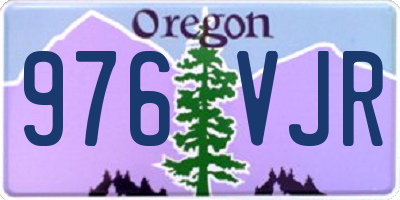 OR license plate 976VJR