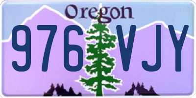 OR license plate 976VJY