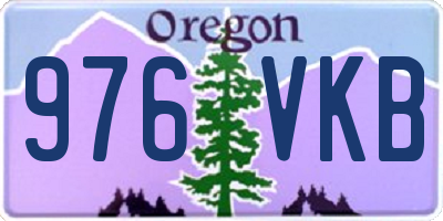 OR license plate 976VKB