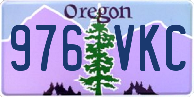 OR license plate 976VKC