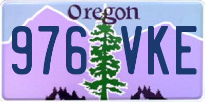 OR license plate 976VKE