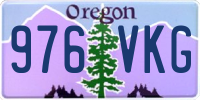OR license plate 976VKG