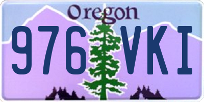 OR license plate 976VKI