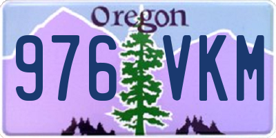OR license plate 976VKM