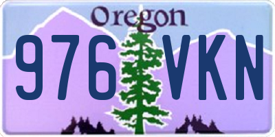 OR license plate 976VKN