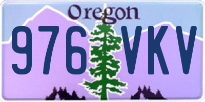 OR license plate 976VKV
