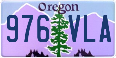 OR license plate 976VLA