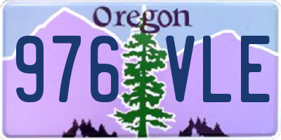 OR license plate 976VLE