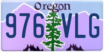 OR license plate 976VLG