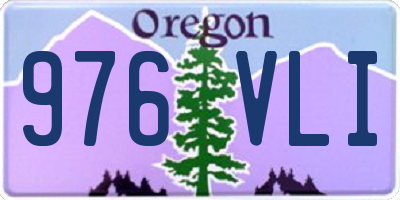 OR license plate 976VLI