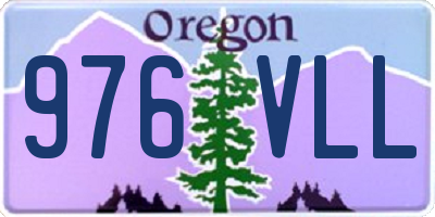 OR license plate 976VLL