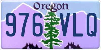 OR license plate 976VLQ