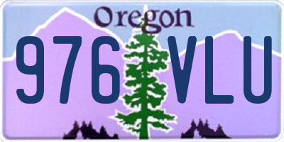 OR license plate 976VLU