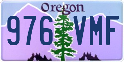OR license plate 976VMF