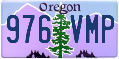 OR license plate 976VMP