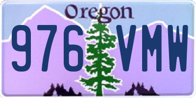 OR license plate 976VMW