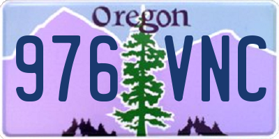 OR license plate 976VNC