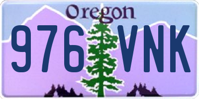 OR license plate 976VNK