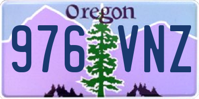 OR license plate 976VNZ