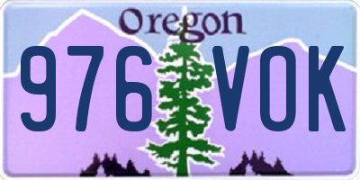 OR license plate 976VOK