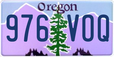 OR license plate 976VOQ