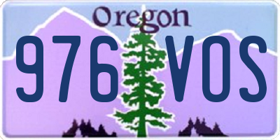 OR license plate 976VOS