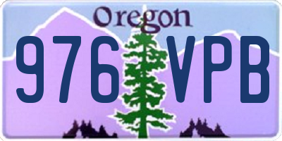 OR license plate 976VPB