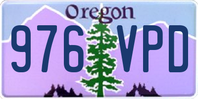 OR license plate 976VPD
