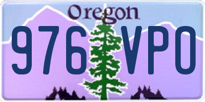 OR license plate 976VPO