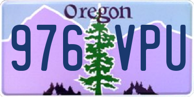 OR license plate 976VPU