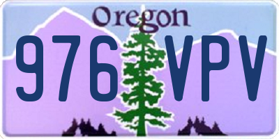 OR license plate 976VPV