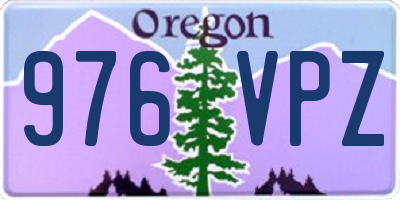 OR license plate 976VPZ