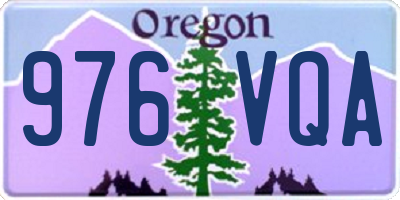 OR license plate 976VQA