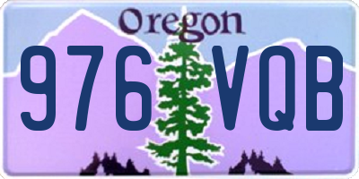 OR license plate 976VQB