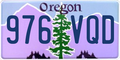 OR license plate 976VQD