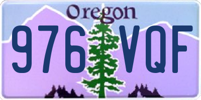 OR license plate 976VQF