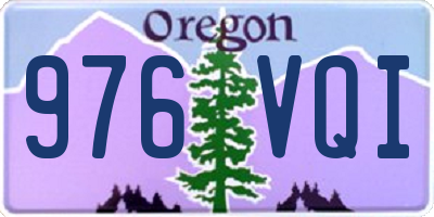 OR license plate 976VQI