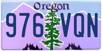 OR license plate 976VQN