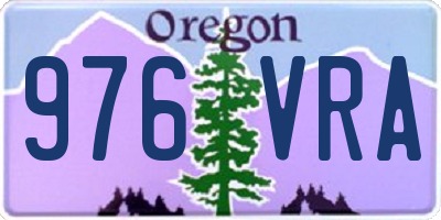 OR license plate 976VRA