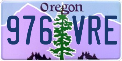 OR license plate 976VRE