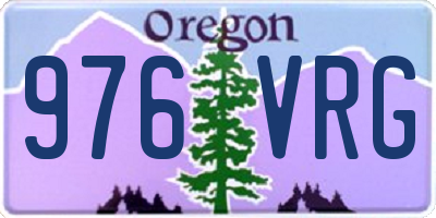 OR license plate 976VRG