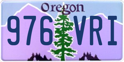 OR license plate 976VRI